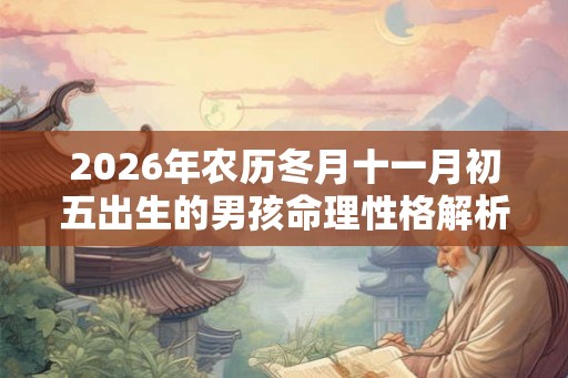 2026年农历冬月十一月初五出生的男孩命理性格解析
