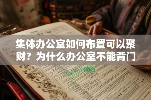 集体办公室如何布置可以聚财？为什么办公室不能背门而座？