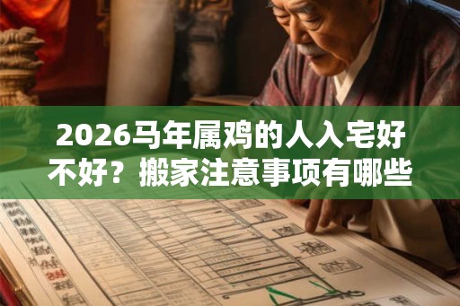2026马年属鸡的人入宅好不好？搬家注意事项有哪些？