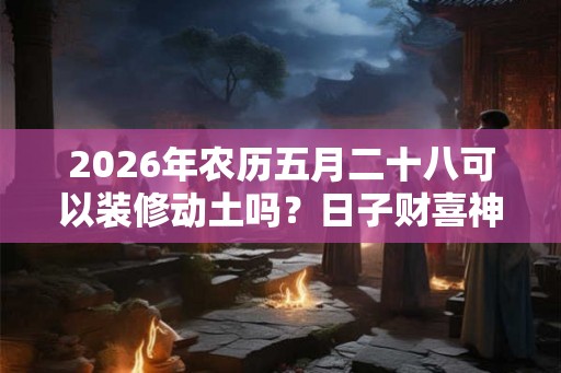 2026年农历五月二十八可以装修动土吗?日子财喜神方位? 2026年农历五月二十八可以装修动土吗?日子财喜神方位?