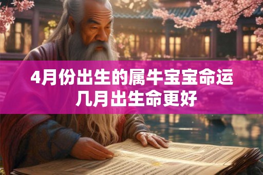 4月份出生的属牛宝宝命运  几月出生命更好