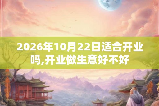 2026年10月22日适合开业吗,开业做生意好不好 2026年10月22日适合开业吗,开业做生意好不好