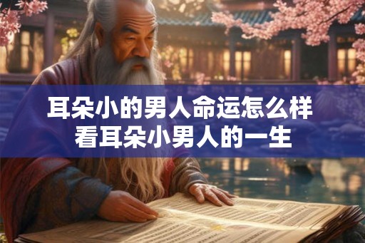 耳朵小的男人命运怎么样 看耳朵小男人的一生