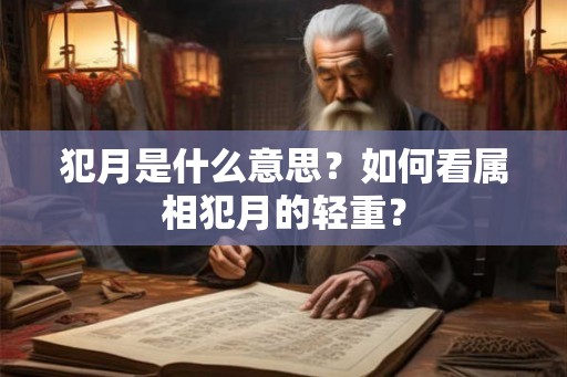 犯月是什么意思？如何看属相犯月的轻重？