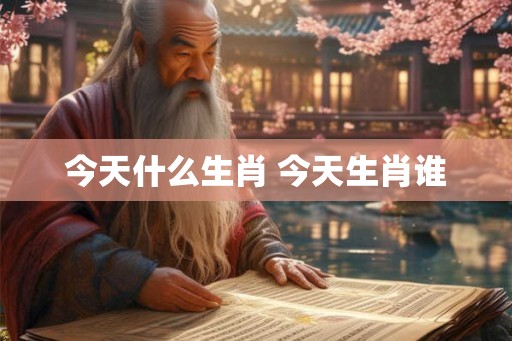 今天什么生肖 今天生肖谁