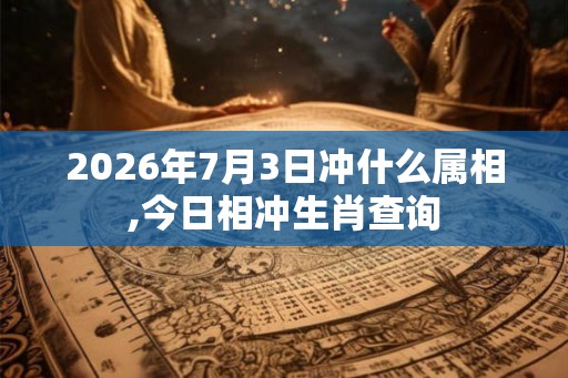 2026年7月3日冲什么属相,今日相冲生肖查询