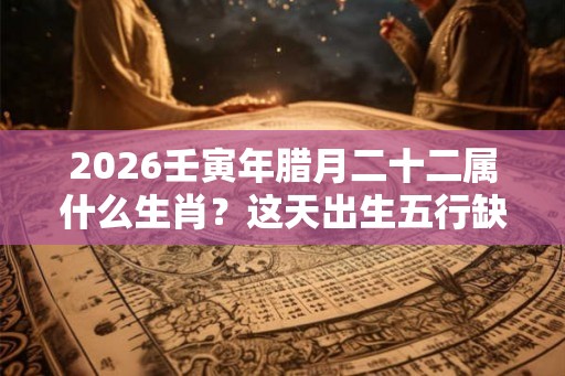 2026壬寅年腊月二十二属什么生肖?这天出生五行缺什么 2026壬寅年腊月二十二属什么生肖?这天出生五行缺什么
