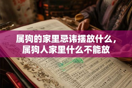 属狗的家里忌讳摆放什么，属狗人家里什么不能放