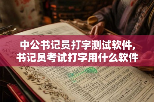 中公书记员打字测试软件,书记员考试打字用什么软件测试