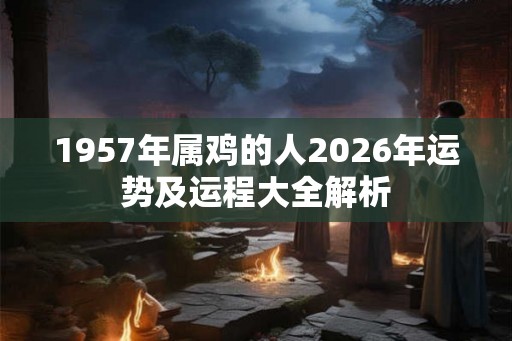 1957年属鸡的人2026年运势及运程大全解析