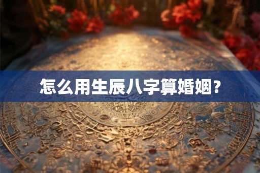 怎么用生辰八字算婚姻？