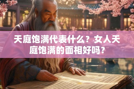 天庭饱满代表什么？女人天庭饱满的面相好吗？