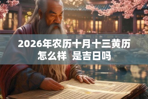 2026年农历十月十三黄历怎么样  是吉日吗