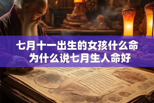 七月十一出生的女孩什么命  为什么说七月生人命好