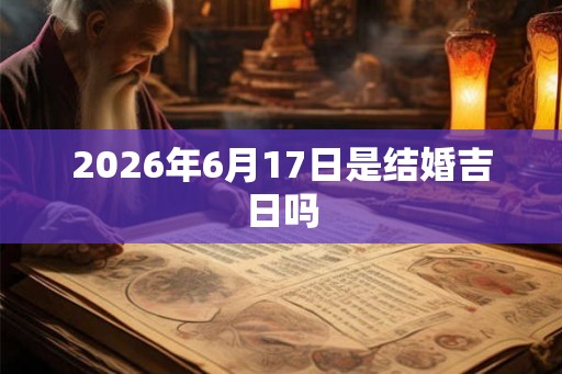 2026年6月17日是结婚吉日吗