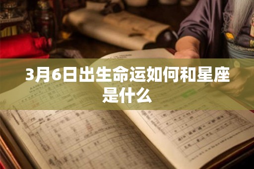 3月6日出生命运如何和星座是什么