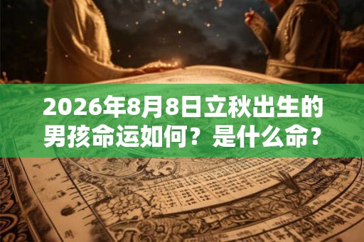 2026年8月8日立秋出生的男孩命运如何？是什么命？