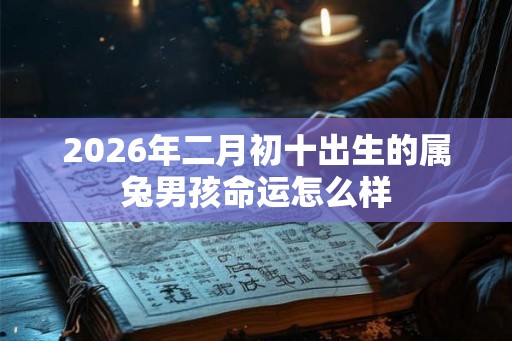 2026年二月初十出生的属兔男孩命运怎么样