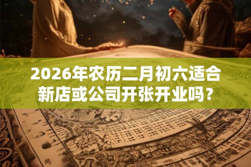 2026年农历二月初六适合新店或公司开张开业吗？