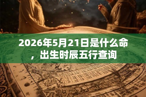 2026年5月21日是什么命,出生时辰五行查询 2026年5月21日是什么命,出生时辰五行查询