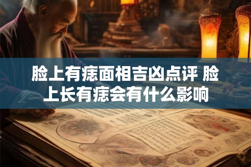 脸上有痣面相吉凶点评 脸上长有痣会有什么影响