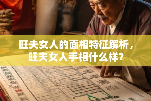 旺夫女人的面相特征解析，旺夫女人手相什么样？