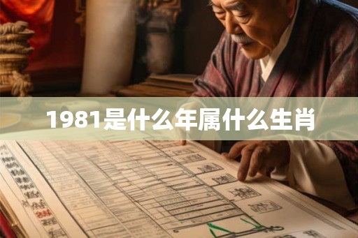 1981是什么年属什么生肖