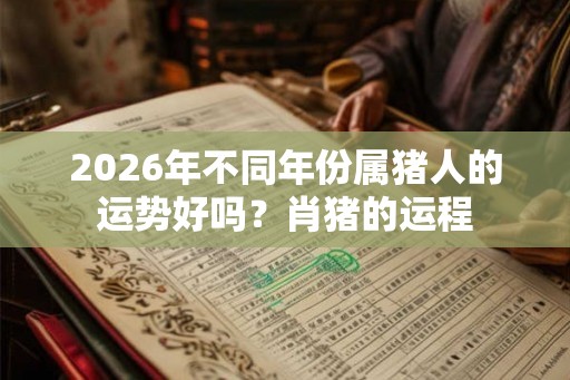 2026年不同年份属猪人的运势好吗？肖猪的运程