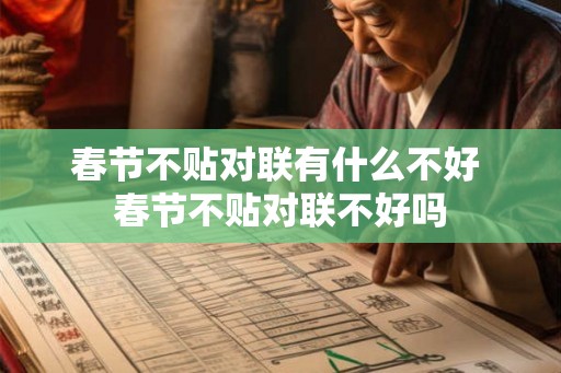 春节不贴对联有什么不好 春节不贴对联不好吗