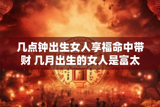 几点钟出生女人享福命中带财 几月出生的女人是富太太命