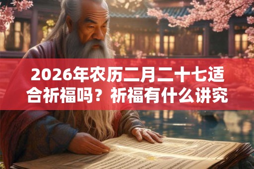 2026年农历二月二十七适合祈福吗？祈福有什么讲究吗？