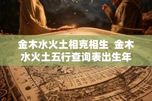 金木水火土相克相生  金木水火土五行查询表出生年