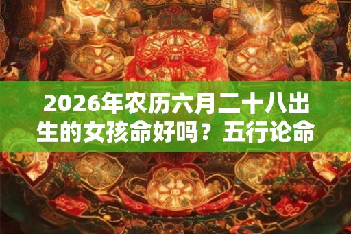 2026年农历六月二十八出生的女孩命好吗？五行论命好吗？