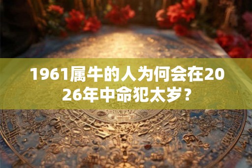 1961属牛的人为何会在2026年中命犯太岁？