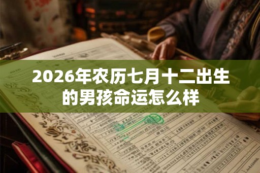 2026年农历七月十二出生的男孩命运怎么样 2026年农历七月十二出生的男孩命运怎么样