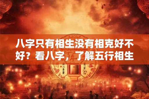 八字只有相生没有相克好不好？看八字，了解五行相生相克的原理