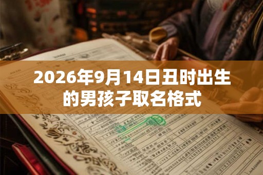 2026年9月14日丑时出生的男孩子取名格式