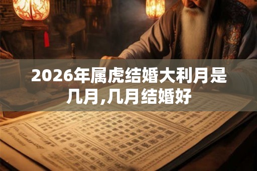 2026年属虎结婚大利月是几月,几月结婚好