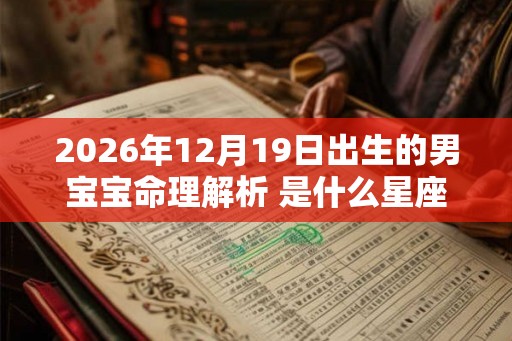 2026年12月19日出生的男宝宝命理解析 是什么星座 2026年12月19日出生的男宝宝命理解析 是什么星座