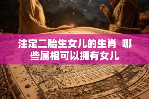 注定二胎生女儿的生肖 哪些属相可以拥有女儿 注定二胎生女儿的生肖 哪些属相可以拥有女儿