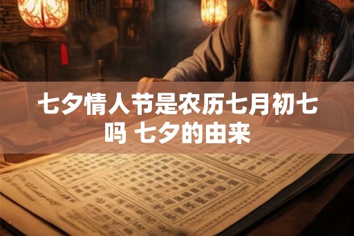 七夕情人节是农历七月初七吗 七夕的由来