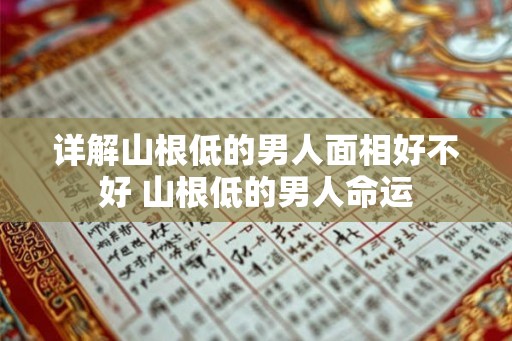 详解山根低的男人面相好不好 山根低的男人命运