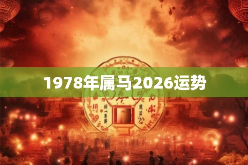 1978年属马2026运势 1978年属马2026运势