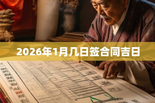 2026年1月几日签合同吉日