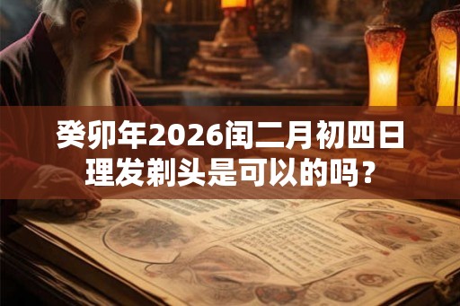 癸卯年2026闰二月初四日理发剃头是可以的吗？