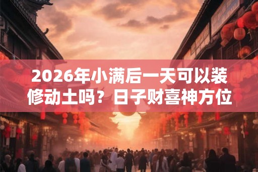 2026年小满后一天可以装修动土吗?日子财喜神方位? 2026年小满后一天可以装修动土吗?日子财喜神方位?