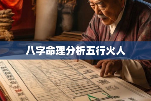 八字命理分析五行火人