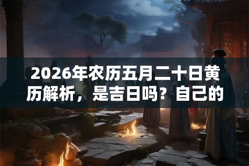 2026年农历五月二十日黄历解析，是吉日吗？自己的黄道吉日该怎么选？