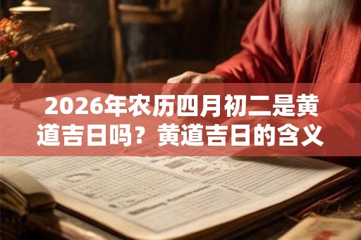 2026年农历四月初二是黄道吉日吗？黄道吉日的含义？