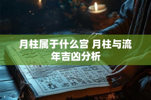 月柱属于什么宫 月柱与流年吉凶分析